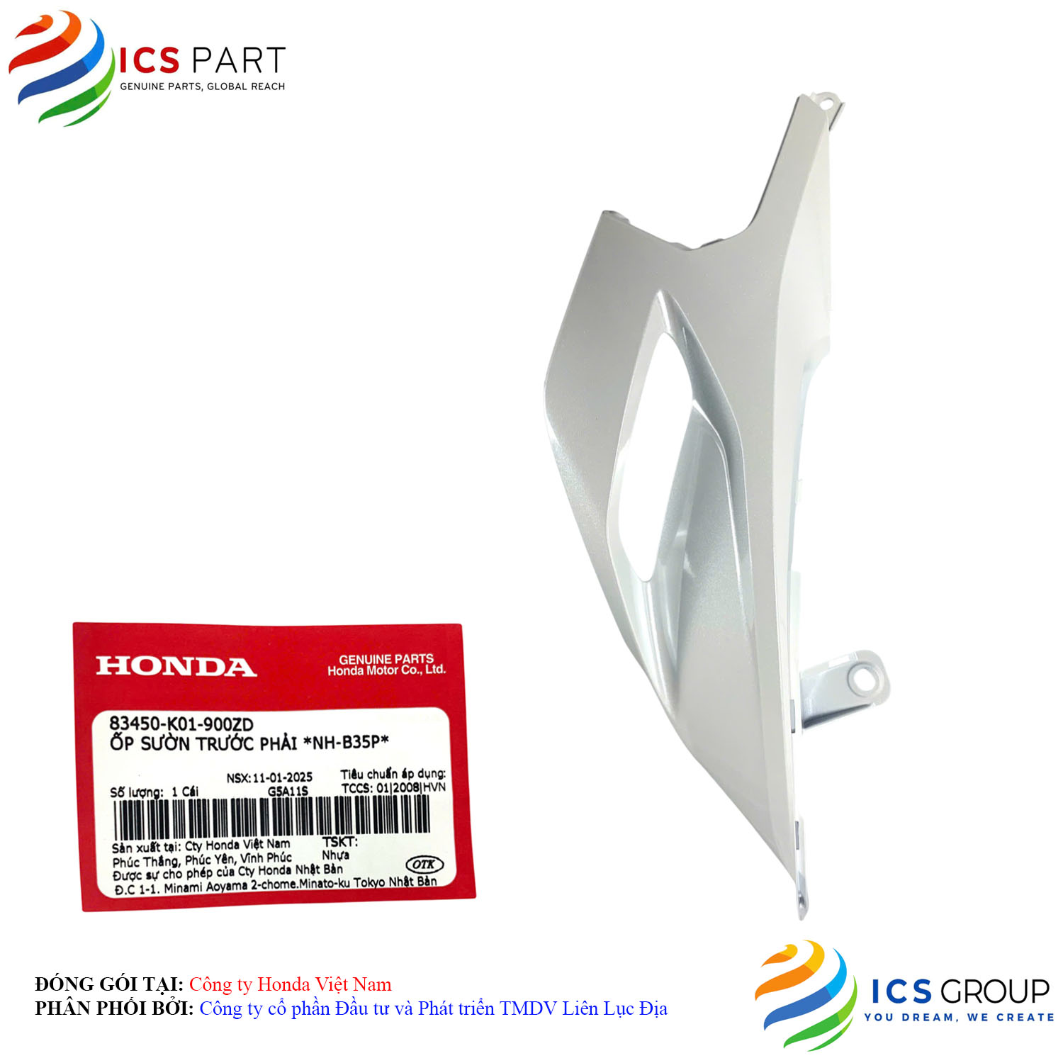 ỐP SƯỜN TRƯỚC PHẢI *NH-B35P* - Ảnh 3