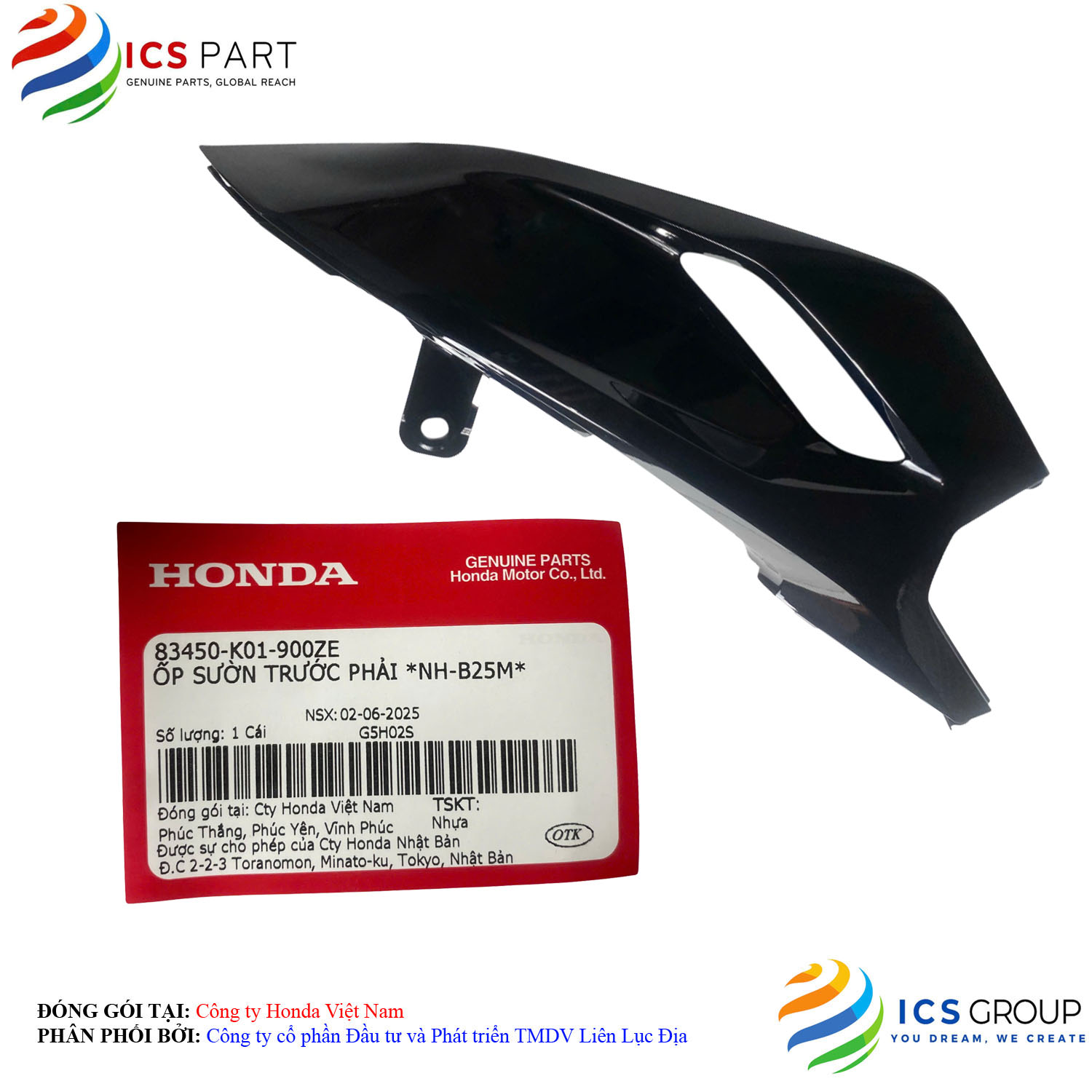 ỐP SƯỜN TRƯỚC PHẢI *NH-B25M* - Ảnh 3