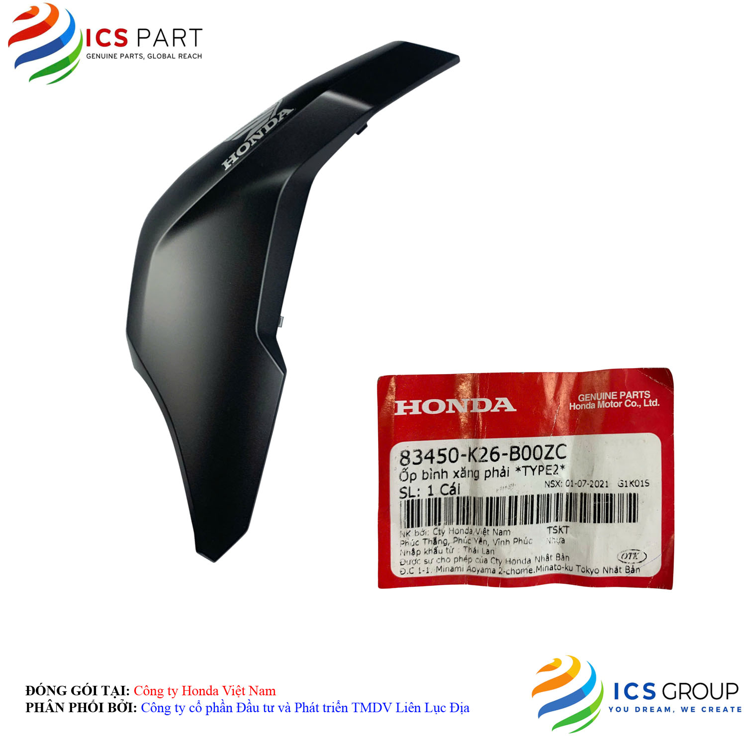 ỐP BÌNH XĂNG PHẢI *NH303*