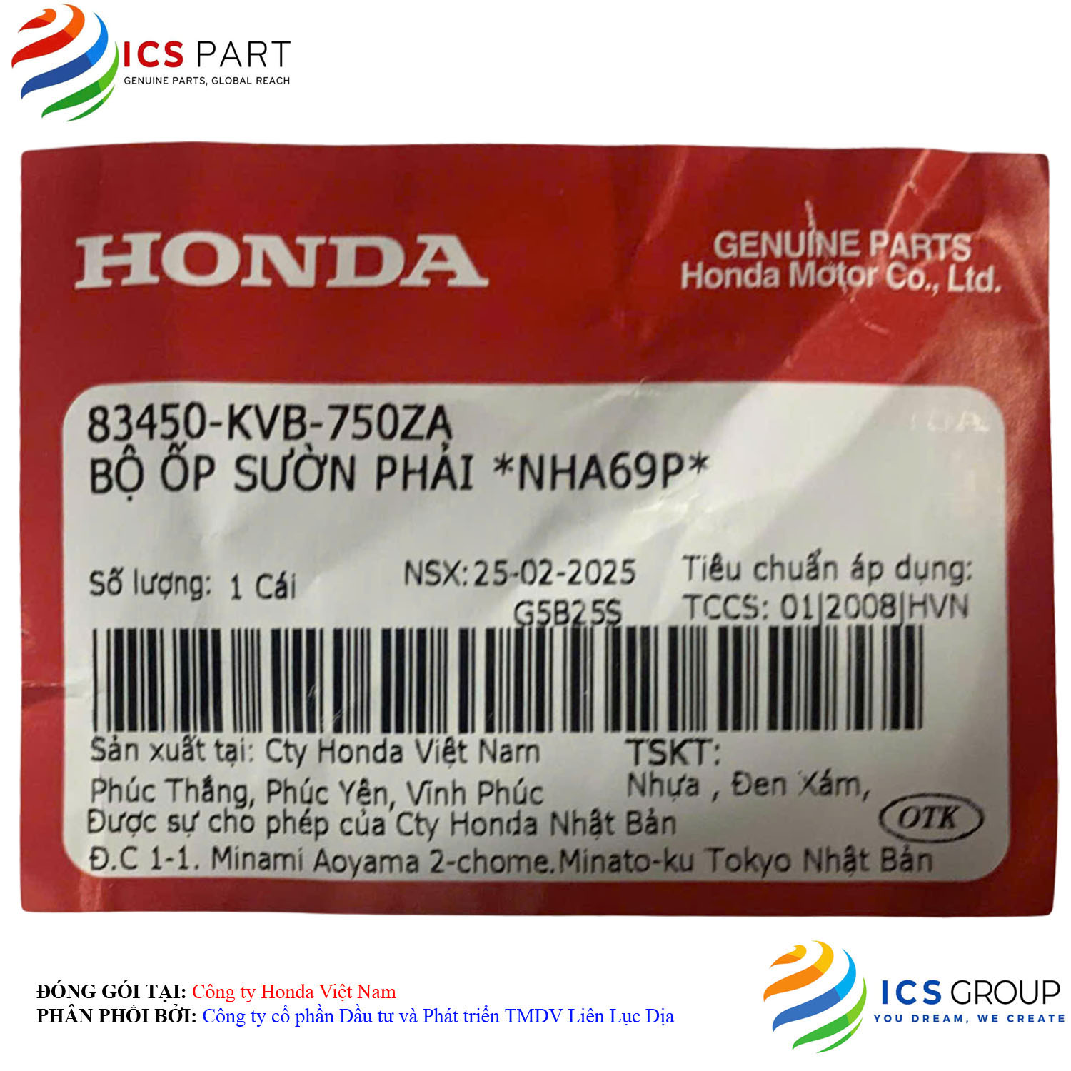 BỘ ỐP SƯỜN PHẢI *NHA69P* - Ảnh 2
