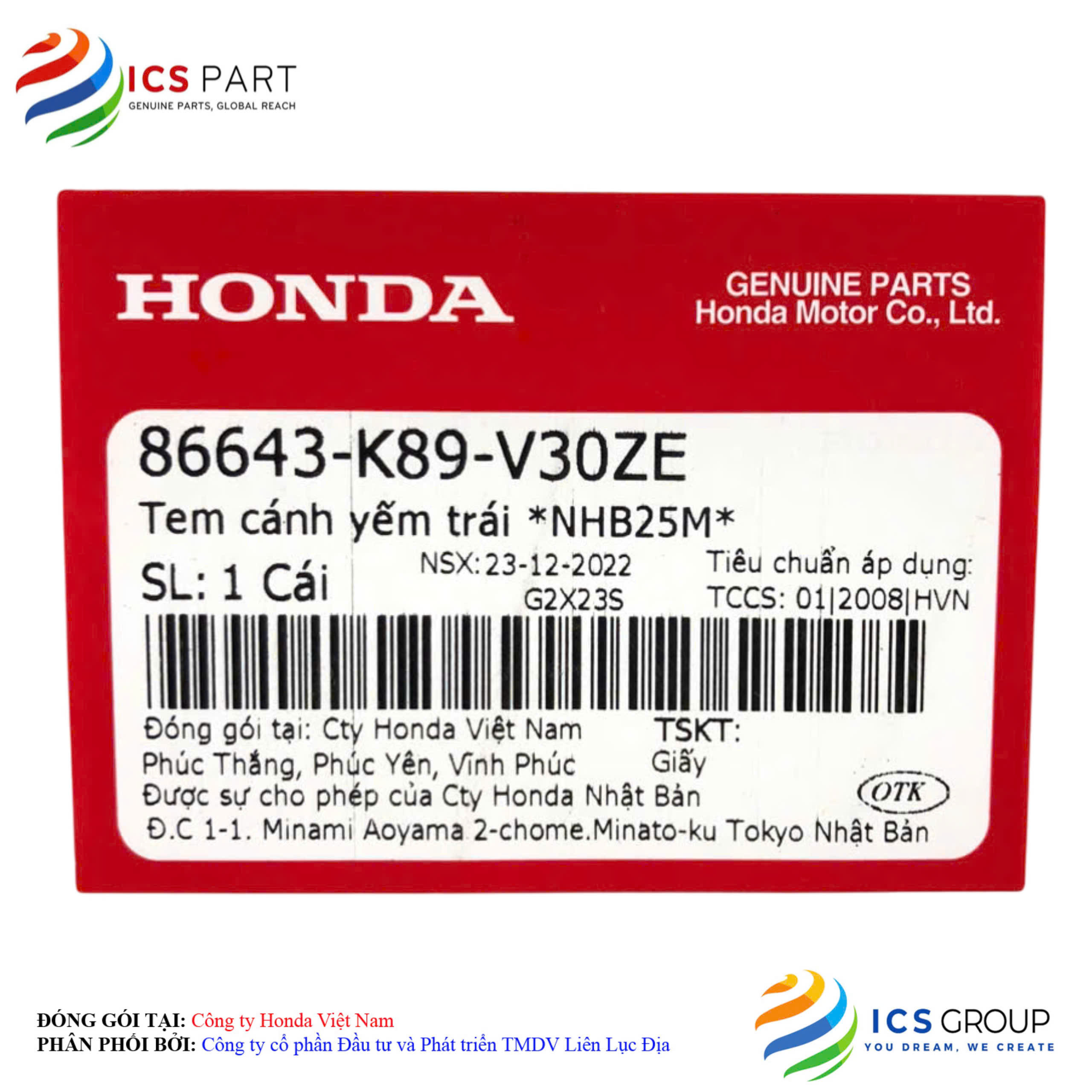 TEM CÁNH YẾM TRÁI *NHB25M* - Ảnh 2
