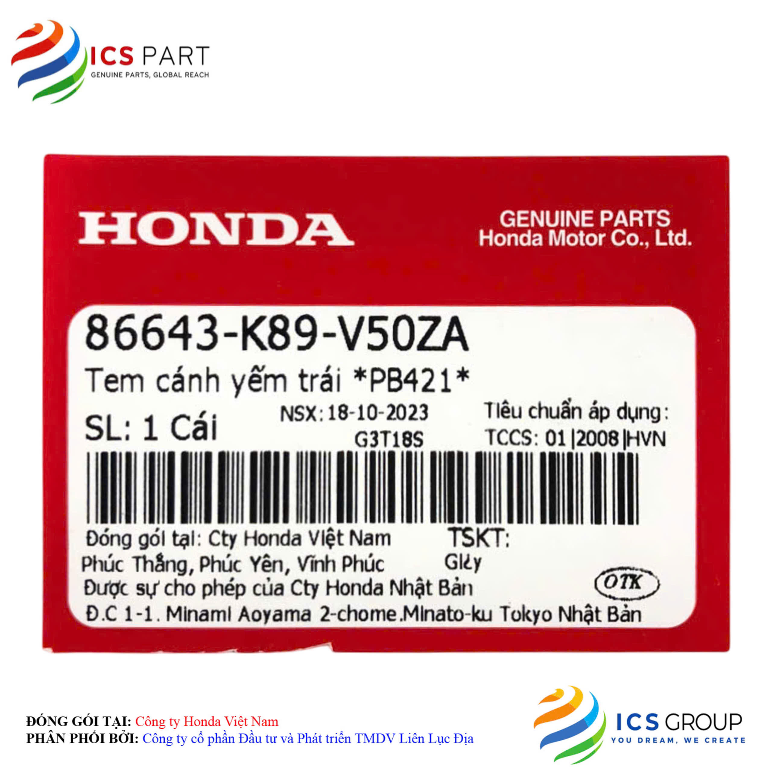TEM CÁNH YẾM TRÁI *PB421* - Ảnh 2