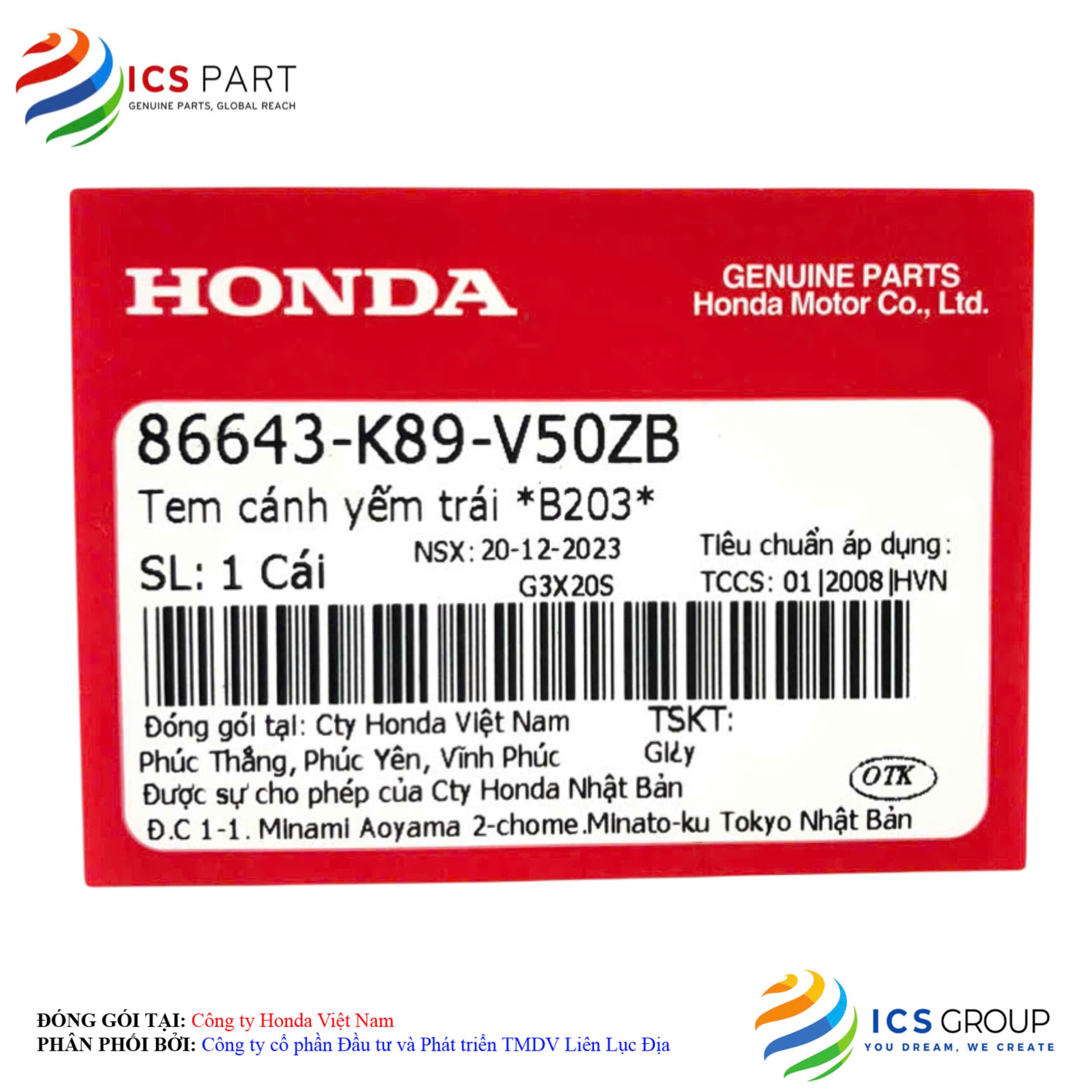 TEM CÁNH YẾM TRÁI *B203* - Ảnh 2