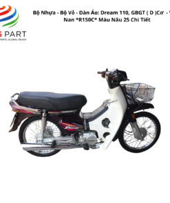 Bộ Nhựa - Bộ Vỏ - Dàn Áo Dream 100 - GBG | 1997-2003 ( D ) 1997-2003 Cơ - Vành Nan *R150C* Màu Nâu 25 Chi Tiết
