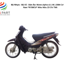 Bộ Nhựa - Bộ Vỏ - Dàn Áo Wave Alpha 100 - KRS-V50 | Cộng + | 2004 ( M ) 2004 Cơ - Vành Nan *R150CU* Màu Nâu 23 Chi Tiết