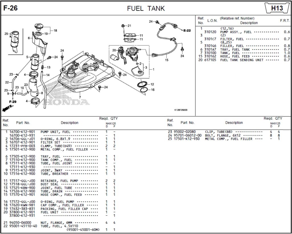 F-26 - FUEL TANK
