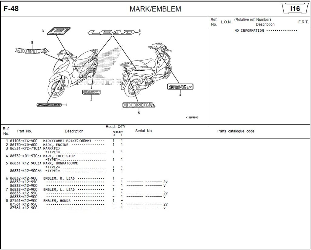 F-48 - MARK/EMBLEM
