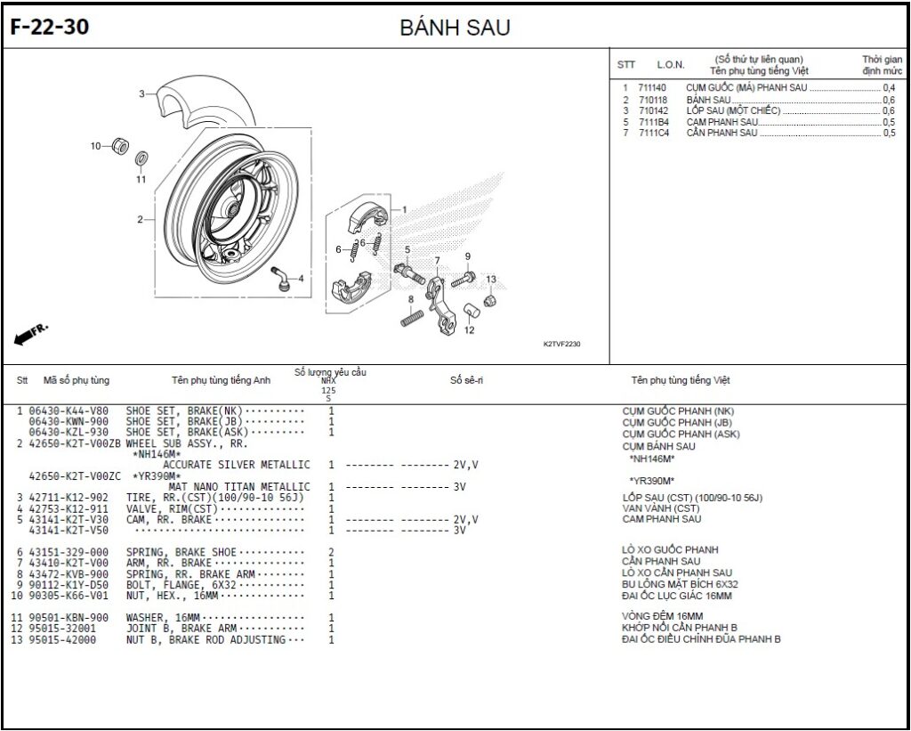 F-22-30 - BÁNH SAU