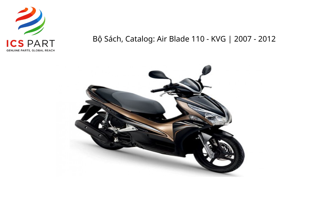Bộ Sách, Catalog Air Blade 110 - KVG | 2007 - 2012