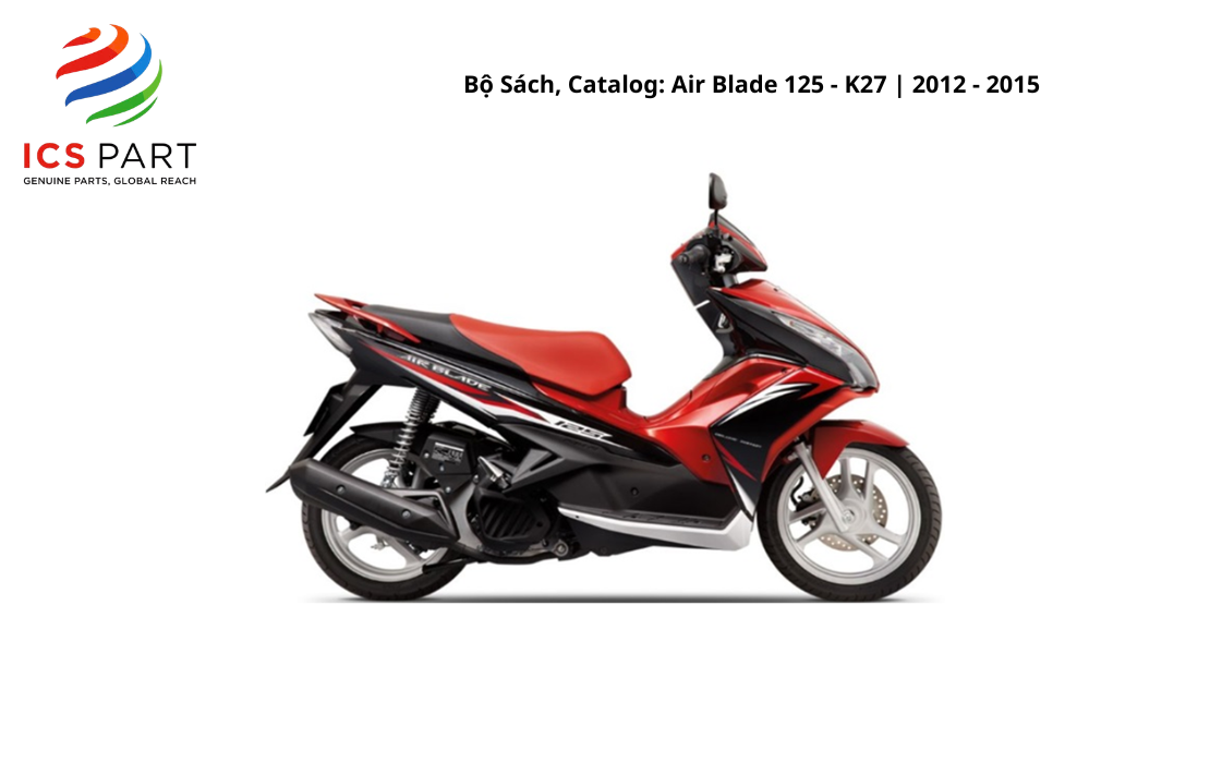 Bộ Sách, Catalog Air Blade 125 - K27 | 2012 - 2015
